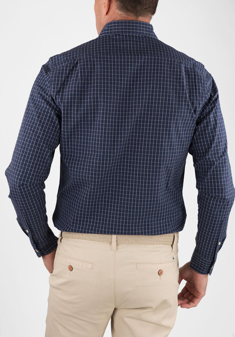 Navy Blazer Tattersall