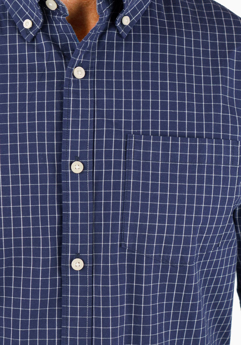 Navy Blazer Tattersall