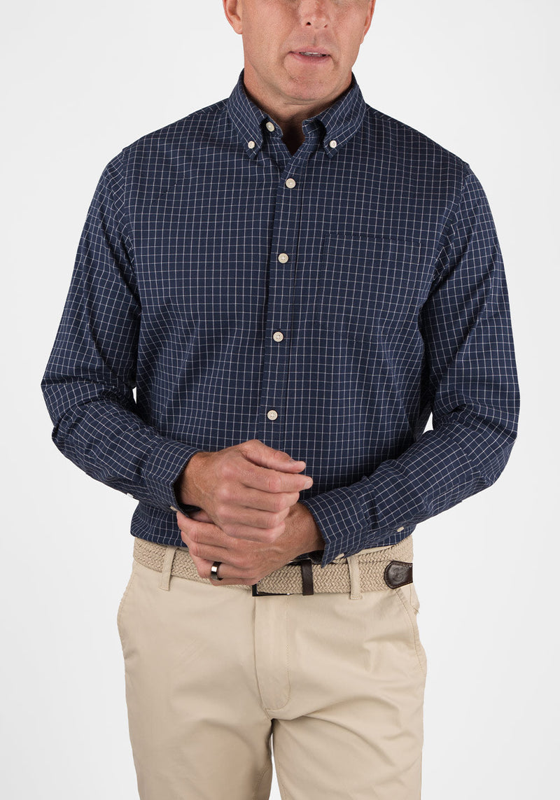 Navy Blazer Tattersall