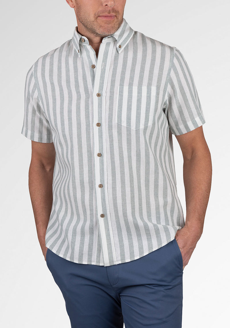 Chinois Green Bold Stripe