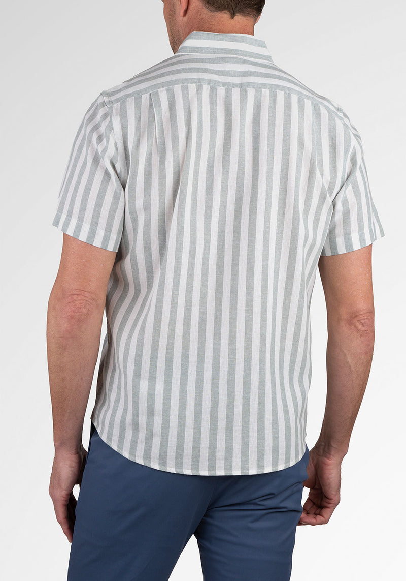 Chinois Green Bold Stripe