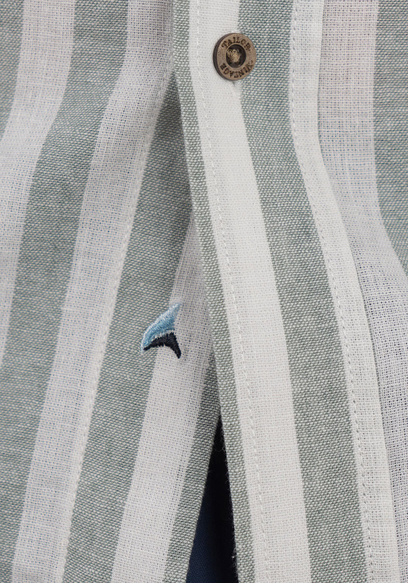 Chinois Green Bold Stripe