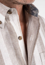 Khaki Tonal Stripe