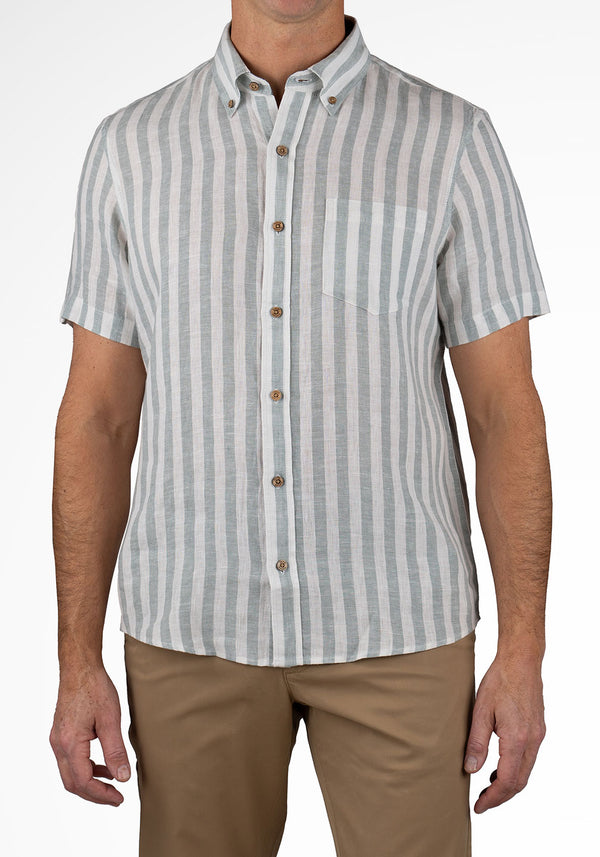 Chinois Green Bold Stripe