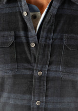 Stretch Corduroy Plaid Shirt